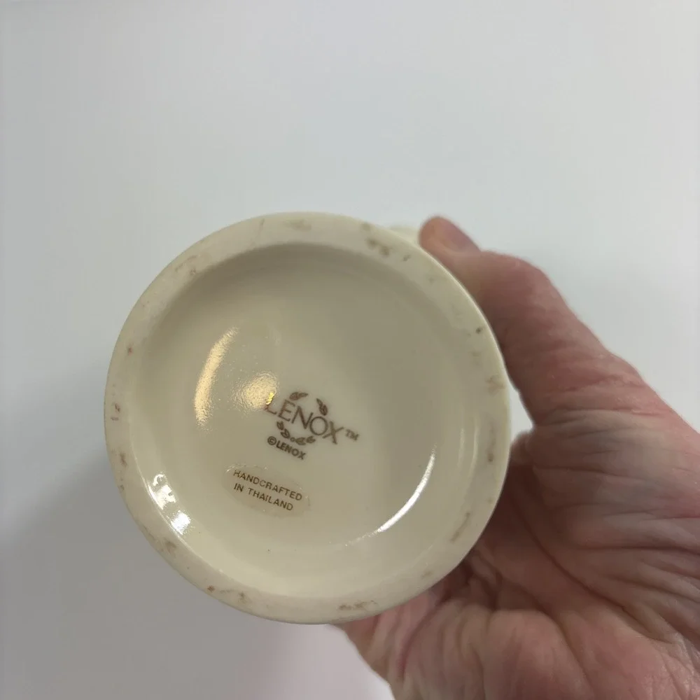 Vintage Lenox Vase Cream Gold Trim 7 Inches